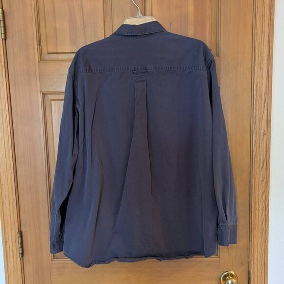 Navy Blue Field Gear long sleeve button down cotton shirt size L - Picture 5 of 5